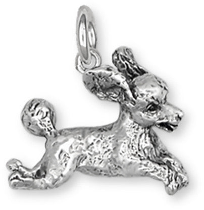 Poodle Charm Handmade Sterling Silver Dog Jewelry PD23-C