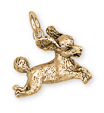 Poodle Charms Poodle Charm 14k Gold Dog Jewelry Poodle jewelry