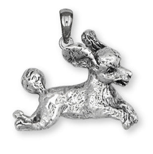 Poodle Pendant Handmade Sterling Silver Dog Jewelry PD23-P