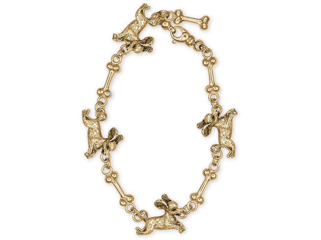 Poodle Charms Poodle Bracelet 14k Gold Poodle Jewelry Poodle jewelry