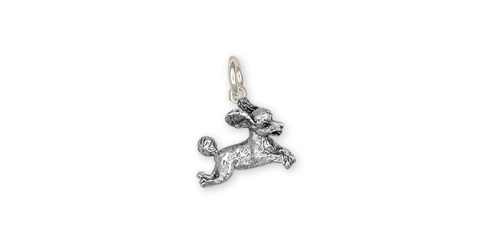 Poodle Charms Poodle Charm Sterling Silver Poodle Jewelry Poodle jewelry