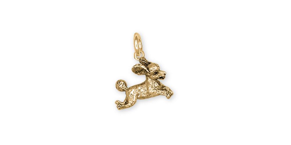 Poodle Charms Poodle Charm 14k Gold Poodle Jewelry Poodle jewelry