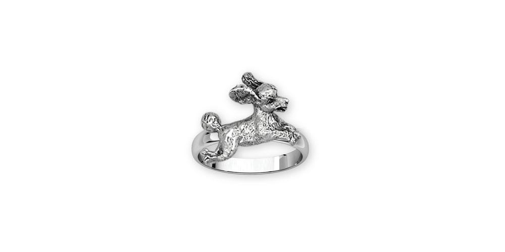 Poodle Charms Poodle Ring Sterling Silver Poodle Jewelry Poodle jewelry