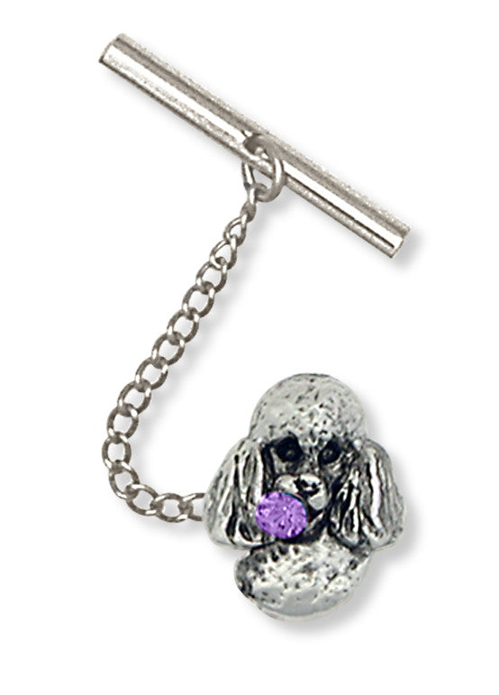 Poodle Charms Poodle Tie Tack Handmade Sterling Silver Dog Jewelry Poodle jewelry