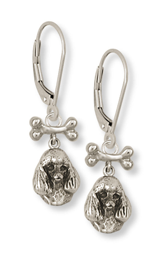 Poodle Charms Poodle Earrings Handmade Sterling Silver Dog Jewelry Poodle jewelry
