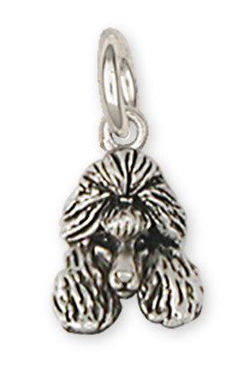 Poodle Charms Poodle Charm Handmade Sterling Silver Dog Jewelry Poodle jewelry
