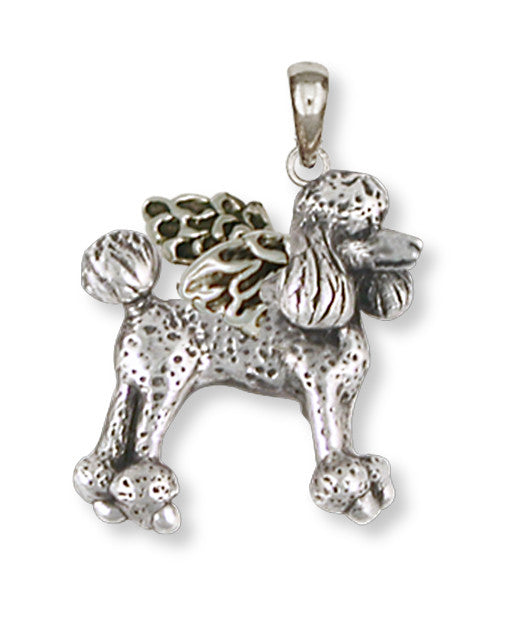 Poodle Angel Charms Poodle Angel Pendant Handmade Sterling Silver Dog Jewelry Poodle angel jewelry