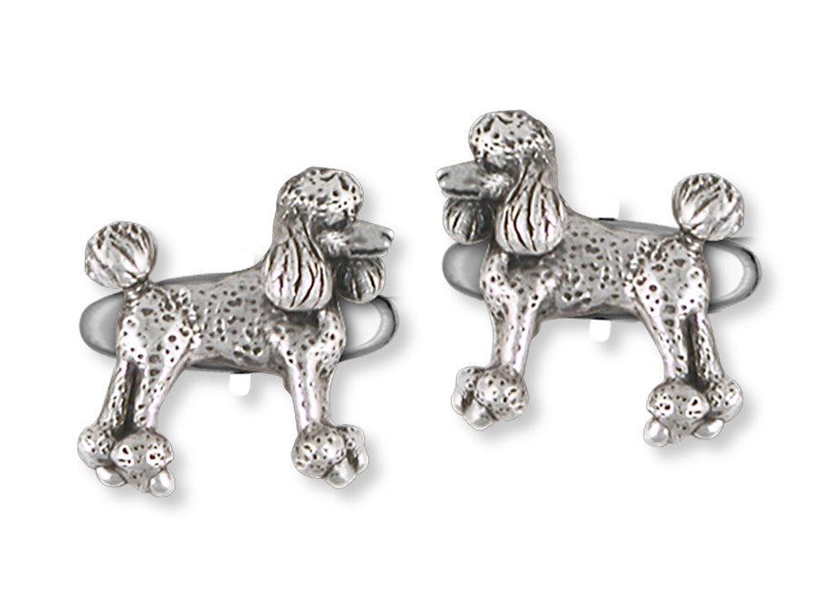 Poodle Charms Poodle Cufflinks Handmade Sterling Silver Dog Jewelry Poodle jewelry