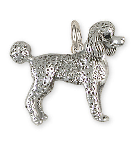 Poodle Charm Handmade Sterling Silver Dog Jewelry PD52-C