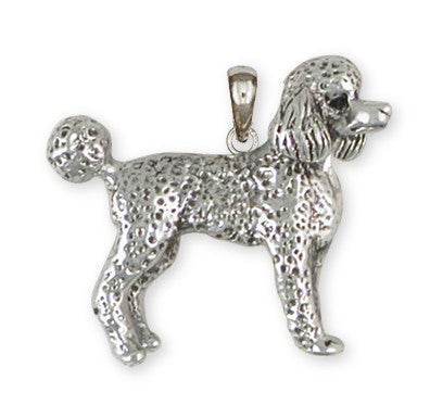 Poodle Pendant Handmade Sterling Silver Dog Jewelry PD52-P