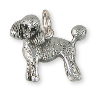 Poodle Charm Handmade Sterling Silver Dog Jewelry PD55-C