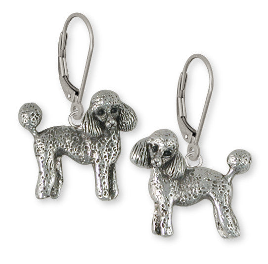 Poodle Earrings Handmade Sterling Silver Dog Jewelry PD55-E