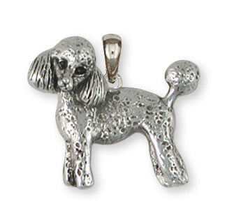 Poodle Pendant Handmade Sterling Silver Dog Jewelry PD55-P