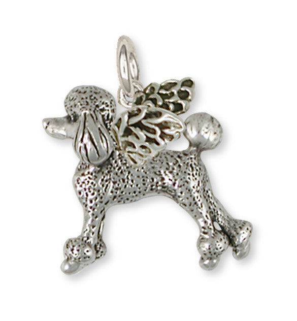 Poodle Angel Charms Poodle Angel Pendant Handmade Sterling Silver Dog Jewelry Poodle angel jewelry