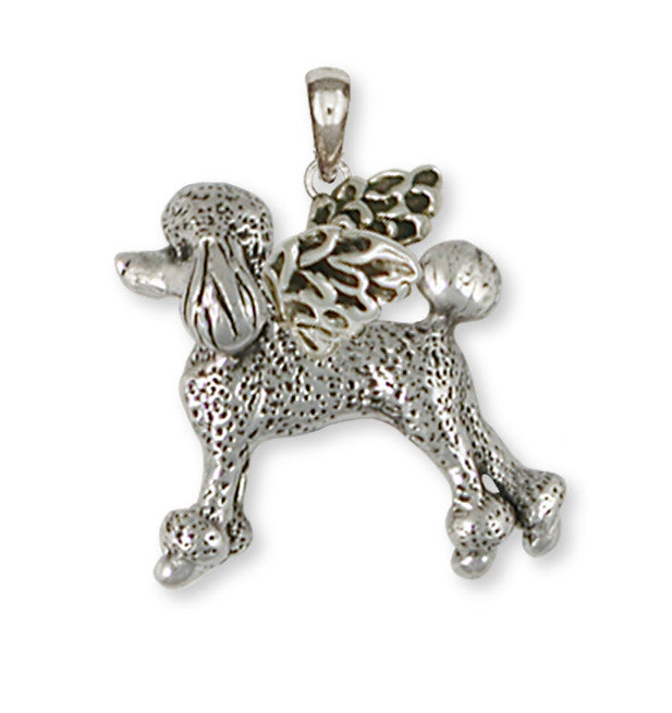 Poodle Angel Charms Poodle Angel Personalized Pendant Handmade Sterling Silver Dog Jewelry Poodle angel jewelry
