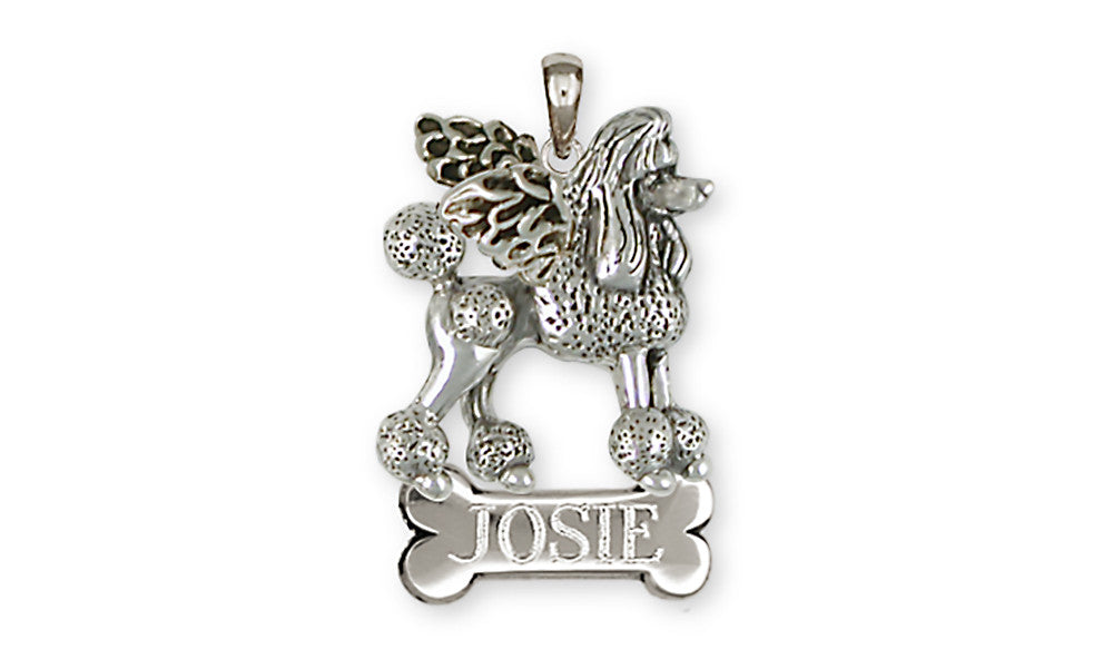 Poodle Angel Charms Poodle Angel Personalized Pendant Sterling Silver Dog Jewelry Poodle Angel jewelry