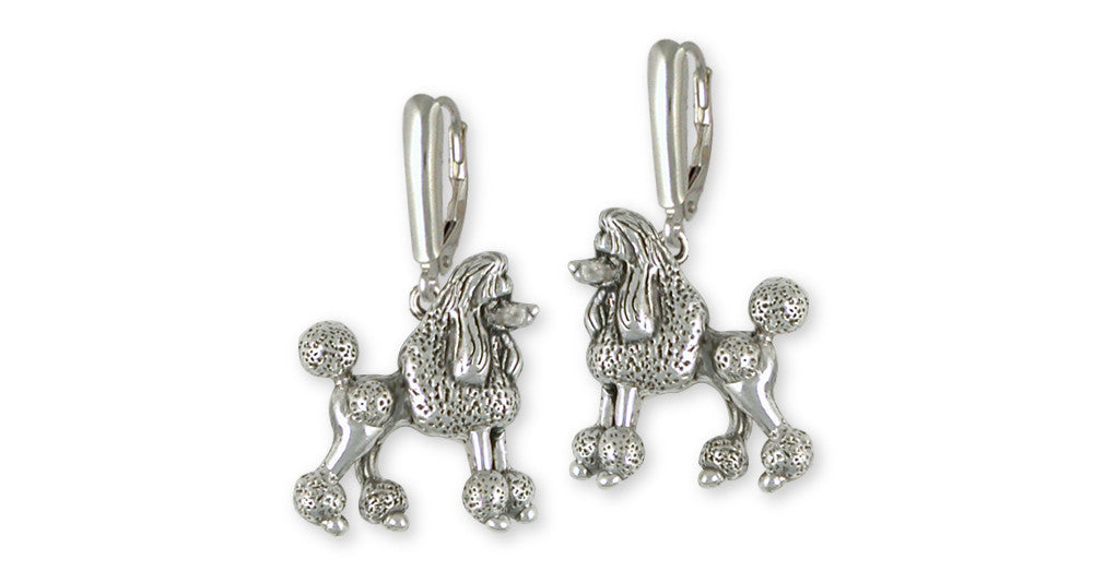 Poodle Charms Poodle Earrings Sterling Silver Dog Jewelry Poodle jewelry