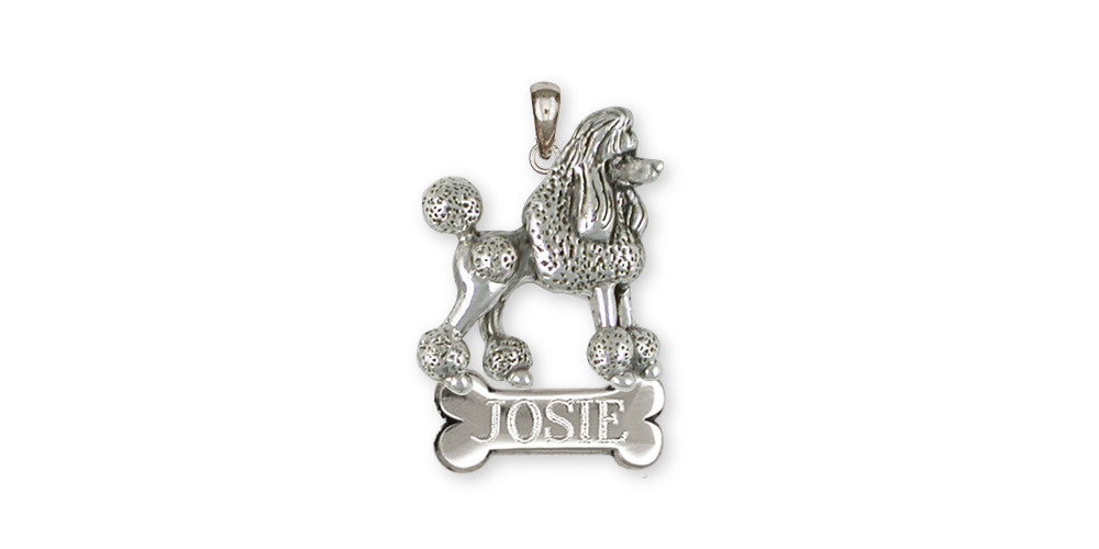 Poodle Charms Poodle Personalized Pendant Sterling Silver Dog Jewelry Poodle jewelry