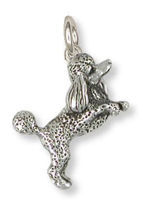 Poodle Charm Handmade Sterling Silver Dog Jewelry PD58-C