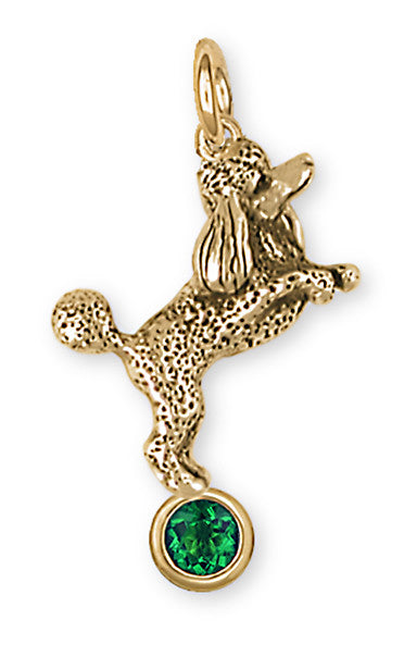 Poodle Charms Poodle Charm 14k Gold Dog Jewelry Poodle jewelry