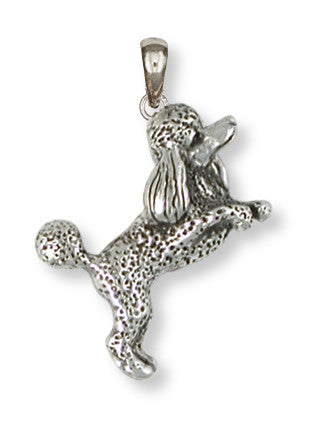 Poodle Pendant Handmade Sterling Silver Dog Jewelry PD58-P