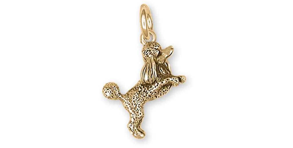 Poodle Charms Poodle Charm 14k Yellow Gold Poodle Jewelry Poodle jewelry