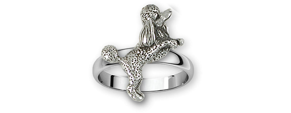 Poodle Charms Poodle Ring Sterling Silver Poodle Jewelry Poodle jewelry