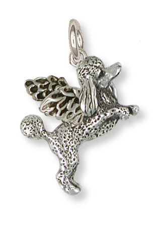 Poodle Angel Pendant Handmade Sterling Silver Dog Jewelry PD58A-C