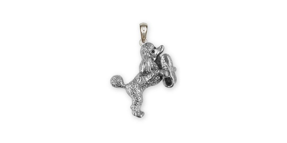 Poodle With Shoe Charms Poodle With Shoe Pendant Sterling Silver Poodle Jewelry Poodle With Shoe jewelry