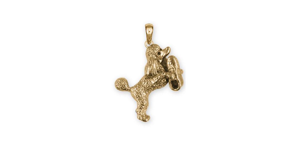 Poodle With Shoe Charms Poodle With Shoe Pendant 14k Gold Poodle Jewelry Poodle With Shoe jewelry