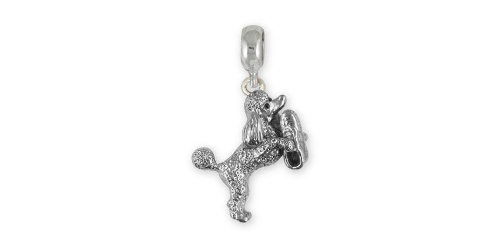 Poodle With Shoe Charms Poodle With Shoe Charm Slide Sterling Silver Poodle Jewelry Poodle With Shoe jewelry