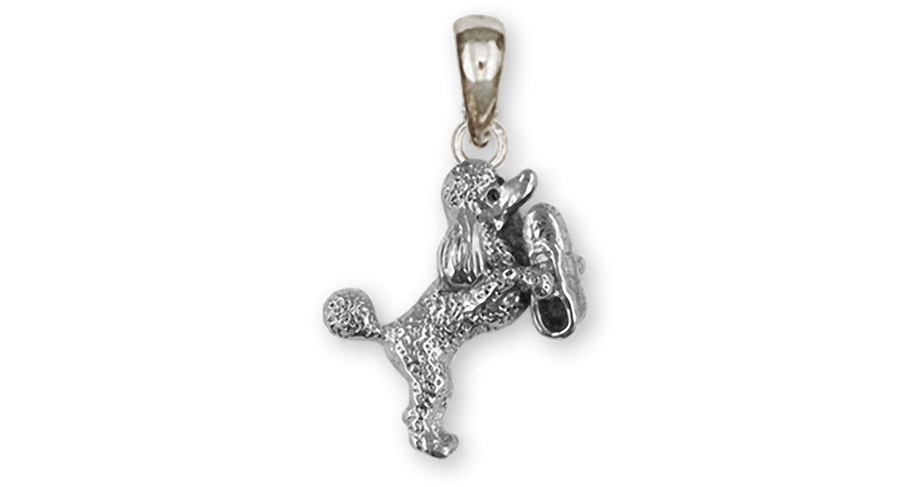 Poodle Charms Poodle Pendant Sterling Silver Poodle With Shoe Jewelry Poodle jewelry