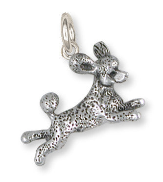 Poodle Charm Handmade Sterling Silver Dog Jewelry PD60-C