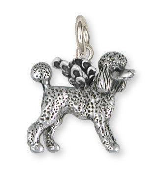 Poodle Angel Charm Handmade Sterling Silver Dog Jewelry PD61A-C