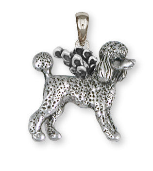 Poodle Angel Pendant Handmade Sterling Silver Dog Jewelry PD61A-P