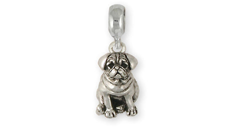 Pug Jewelry Sterling outlet Silver Handmade Dog Charm PG21-C