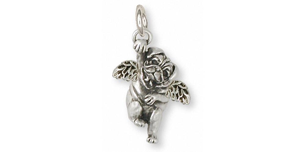 Pug Charms Pug Charm Sterling Silver Dog Jewelry Pug jewelry