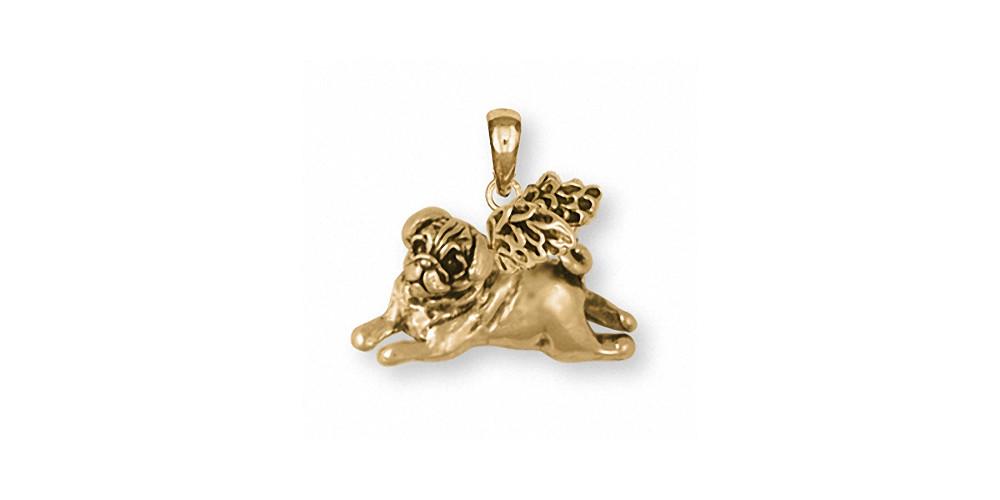 Pug Angel Charms Pug Angel Pendant 14k Gold Dog Jewelry Pug Angel jewelry