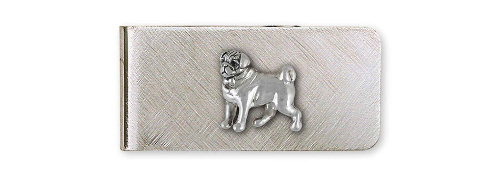 Pug Charms Pug Money Clip Sterling Silver And Stainless Steel Pug Jewelry Pug jewelry