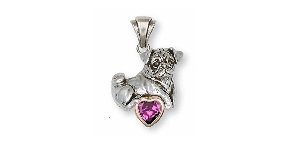 Pug Charms Pug Pendant Sterling Silver Dog Jewelry Pug jewelry