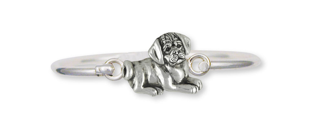 Puggle Charms Puggle Bracelet Sterling Silver Dog Jewelry Puggle jewelry