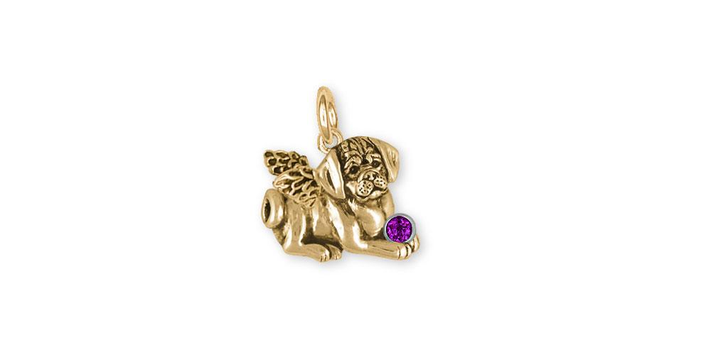 Puggle Charms Puggle Pendant 14k Gold Puggle Jewelry Puggle jewelry