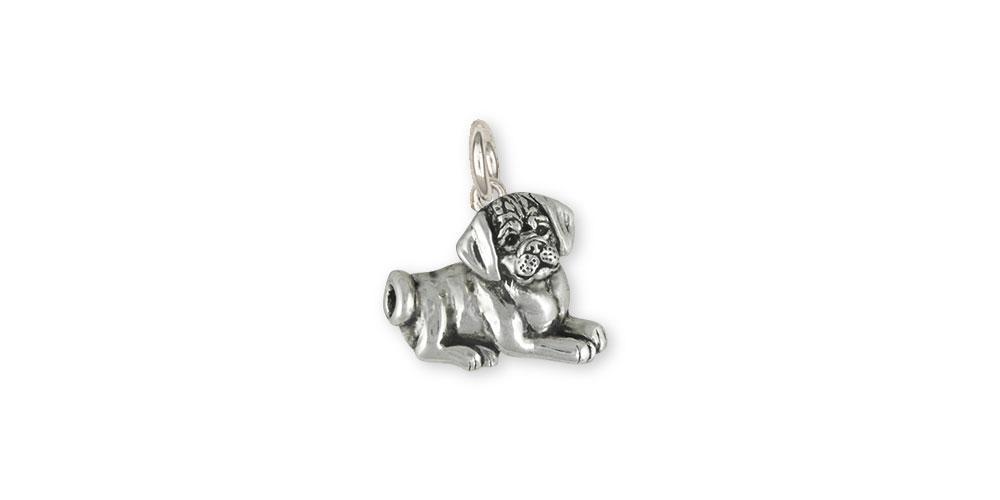 Puggle Charms Puggle Charm Sterling Silver Puggle Jewelry Puggle jewelry