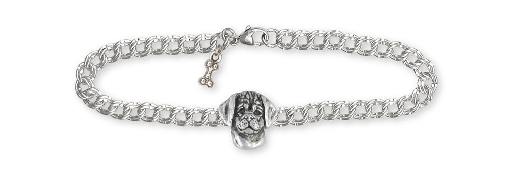 Puggle Charms Puggle Bracelet Sterling Silver Dog Jewelry Puggle jewelry