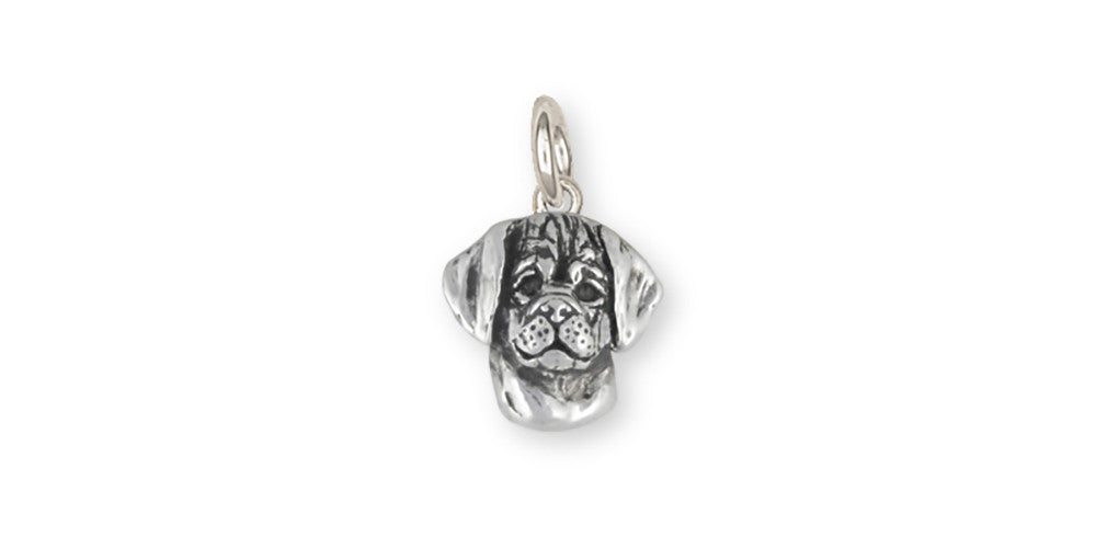 Puggle Charms Puggle Charm Sterling Silver Dog Jewelry Puggle jewelry