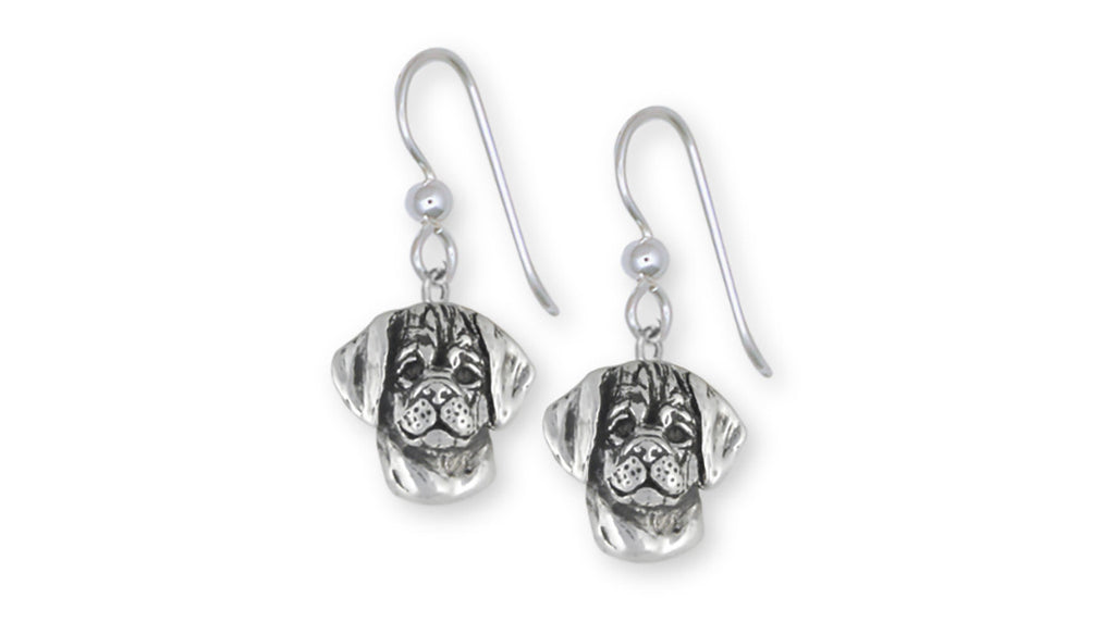 Puggle Charms Puggle Earrings Sterling Silver Dog Jewelry Puggle jewelry