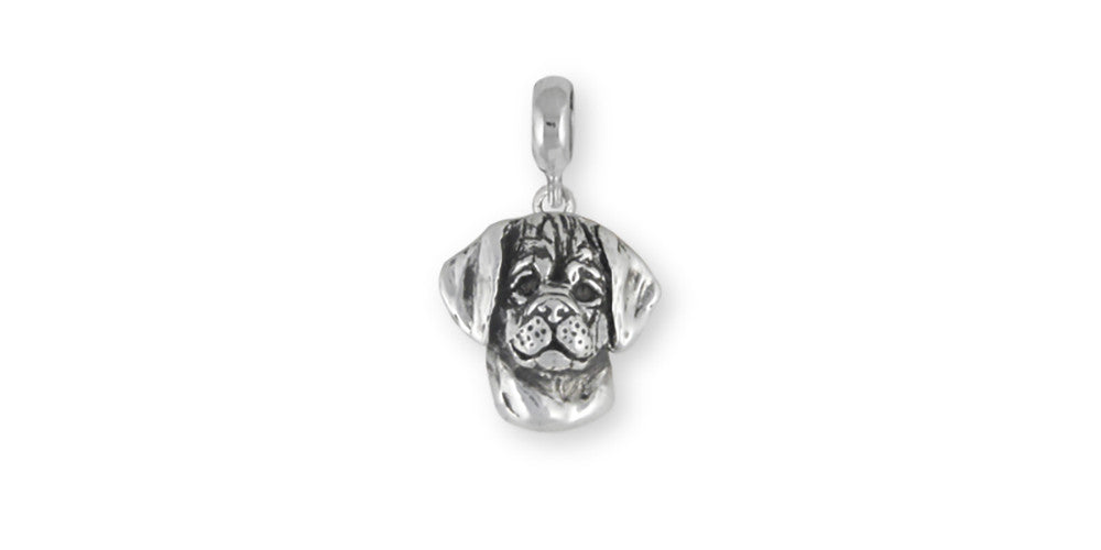 Puggle Charms Puggle Charm Slide Sterling Silver Dog Jewelry Puggle jewelry