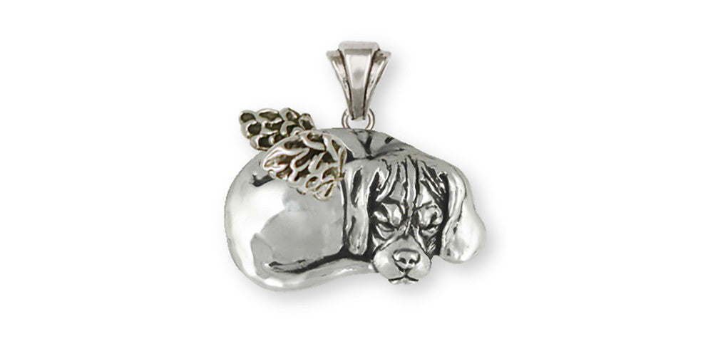 Napping Puggle Angel Charms Napping Puggle Angel Pendant Sterling Silver Dog Jewelry Napping Puggle Angel jewelry