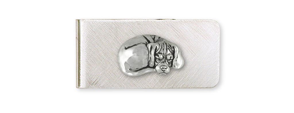 Napping Puggle Charms Napping Puggle Money Clip Sterling Silver Dog Jewelry Napping Puggle jewelry