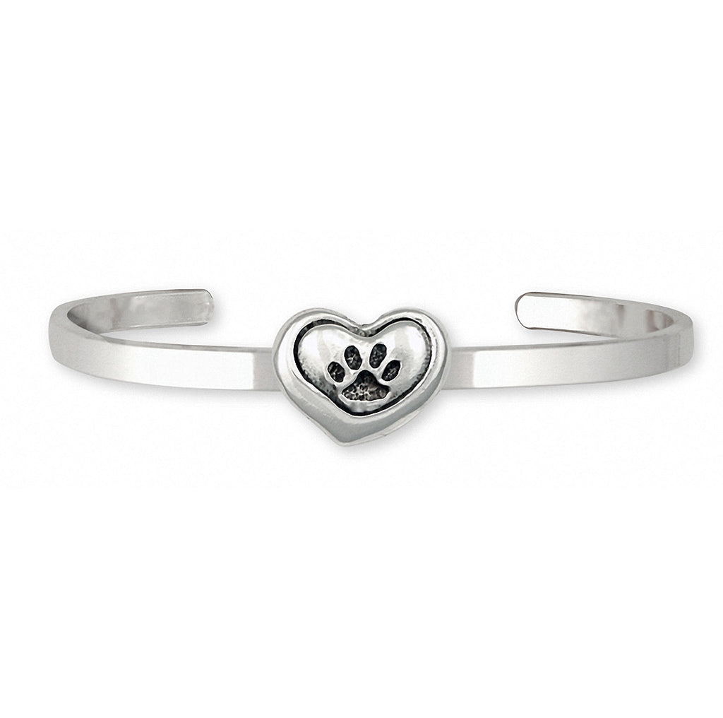 Dog Paw Charms Dog Paw Bracelet Sterling Silver Dog Jewelry Dog Paw jewelry